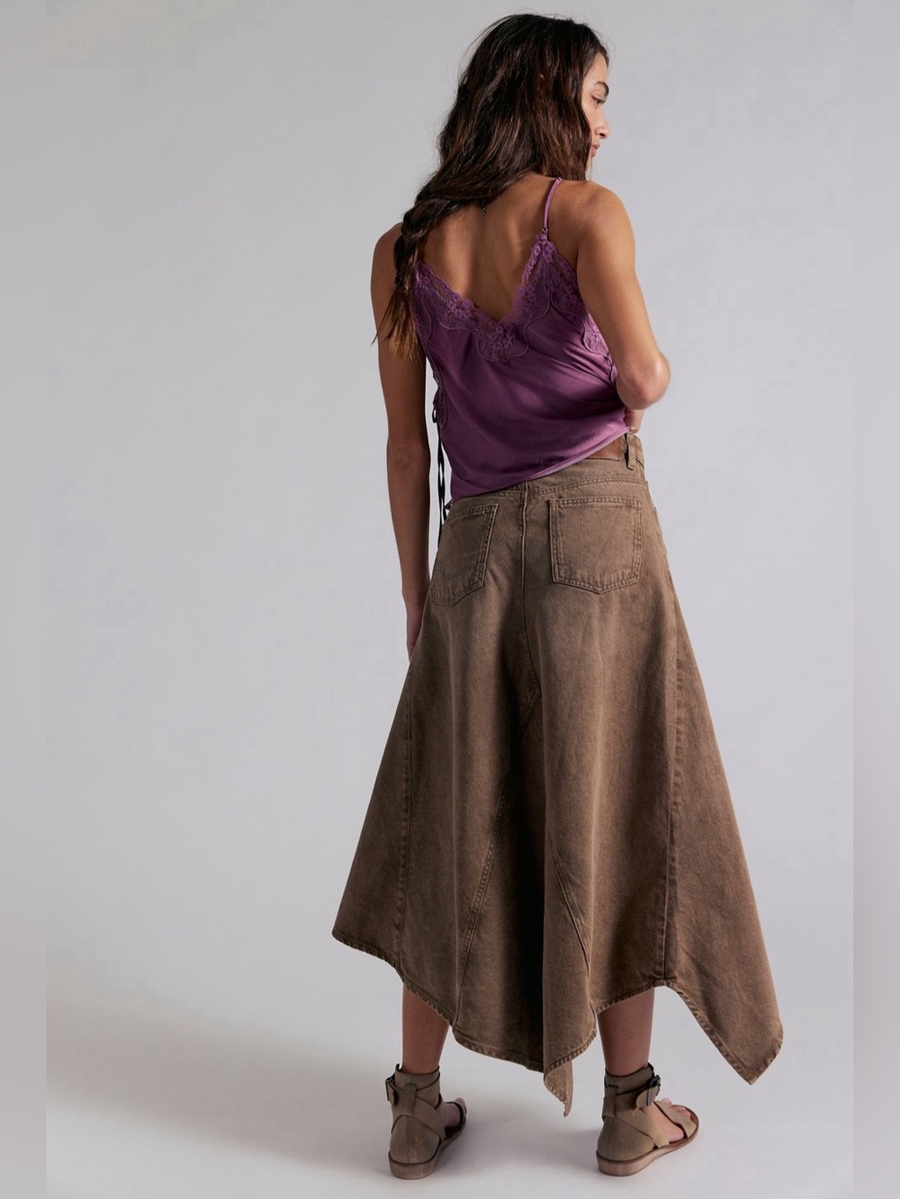 Free People We The Free Asymmetrical Maxi Skirt - Picture 3 of 5